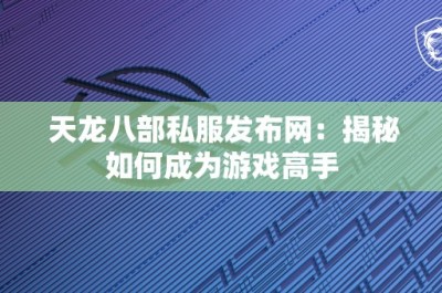 天龙八部私服发布网：揭秘如何成为游戏高手