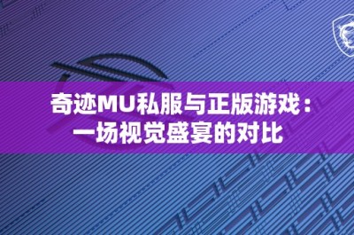 奇迹MU私服与正版游戏：一场视觉盛宴的对比