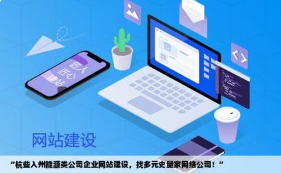 “杭些入州能源类公司企业网站建设，找多元史量家网络公司！”