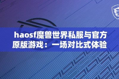 haosf魔兽世界私服与官方原版游戏：一场对比式体验