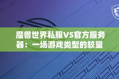 魔兽世界私服VS官方服务器：一场游戏类型的较量