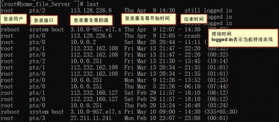 linux如何查看系统用户登录信息