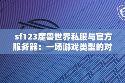 sf123魔兽世界私服与官方服务器：一场游戏类型的对比