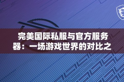 完美国际私服与官方服务器：一场游戏世界的对比之旅