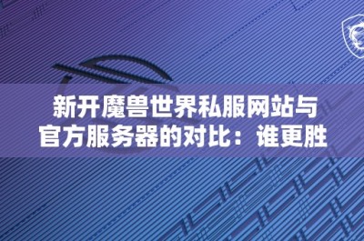 新开魔兽世界私服网站与官方服务器的对比：谁更胜一筹？