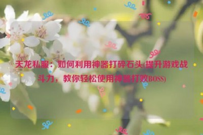 天龙私服：如何利用神器打碎石头(提升游戏战斗力，教你轻松使用神器打败BOSS)