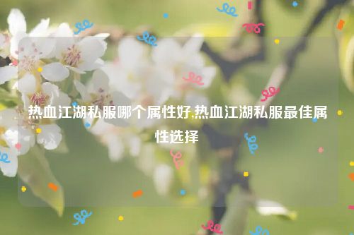 热血江湖私服哪个属性好,热血江湖私服最佳属性选择