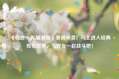 《奇迹MU私服老版》重磅来袭！马上进入经典传奇世界，与好友一起战斗吧！