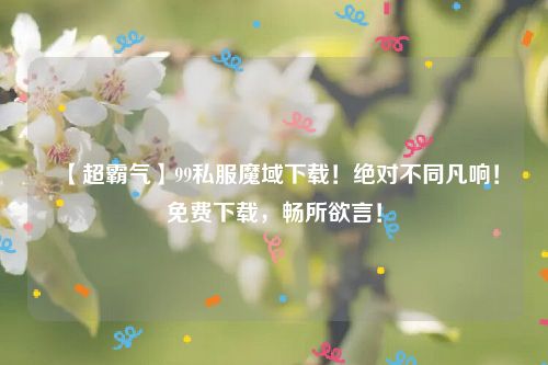 【超霸气】99私服魔域下载！绝对不同凡响！免费下载，畅所欲言！