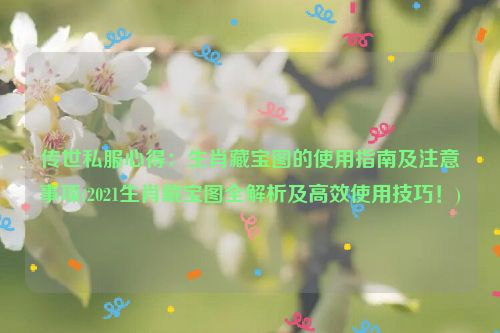 传世私服心得：生肖藏宝图的使用指南及注意事项(2021生肖藏宝图全解析及高效使用技巧！)